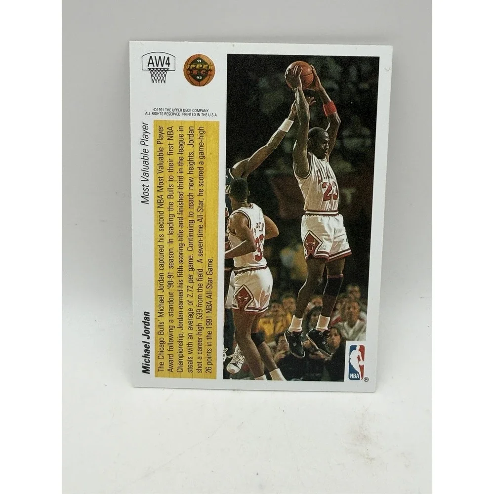 1991-92 Upper Deck - Award Winners Michael Jordan #AW4